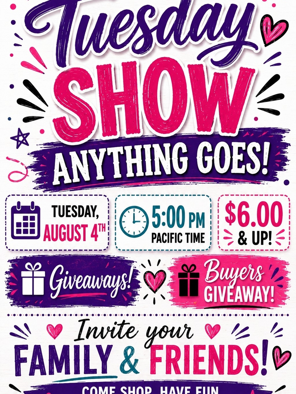 1~20 -Tuesday Show Anything Goes